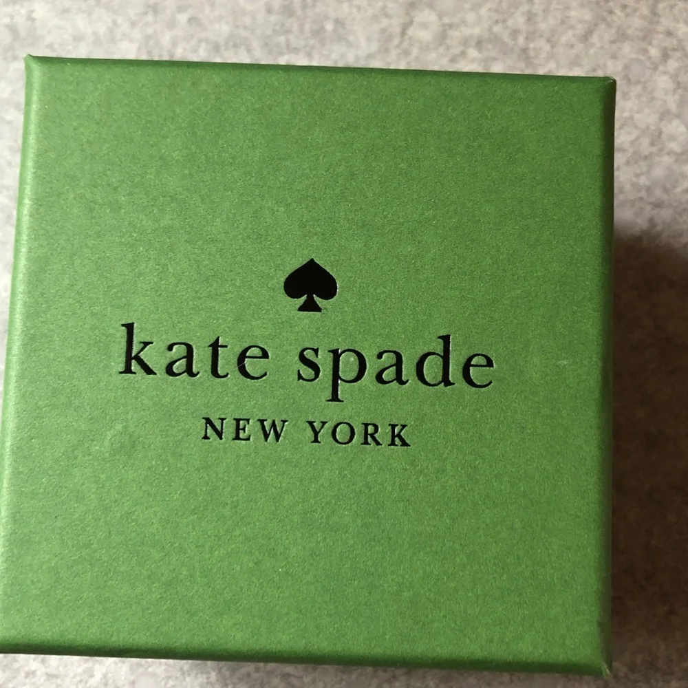 kate spade Bright Ideas Gold Tone & Iridescent Berry Round CZ Stud Earrings NIB